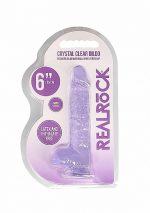6"" / 15 cm Realistic Dildo With Balls - Purple - obrazek 2