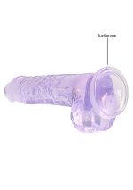 8"" / 20 cm Realistic Dildo With Balls - Purple - obrazek 5