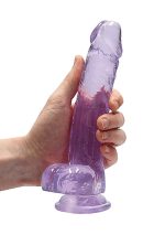 8"" / 20 cm Realistic Dildo With Balls - Purple - obrazek 7