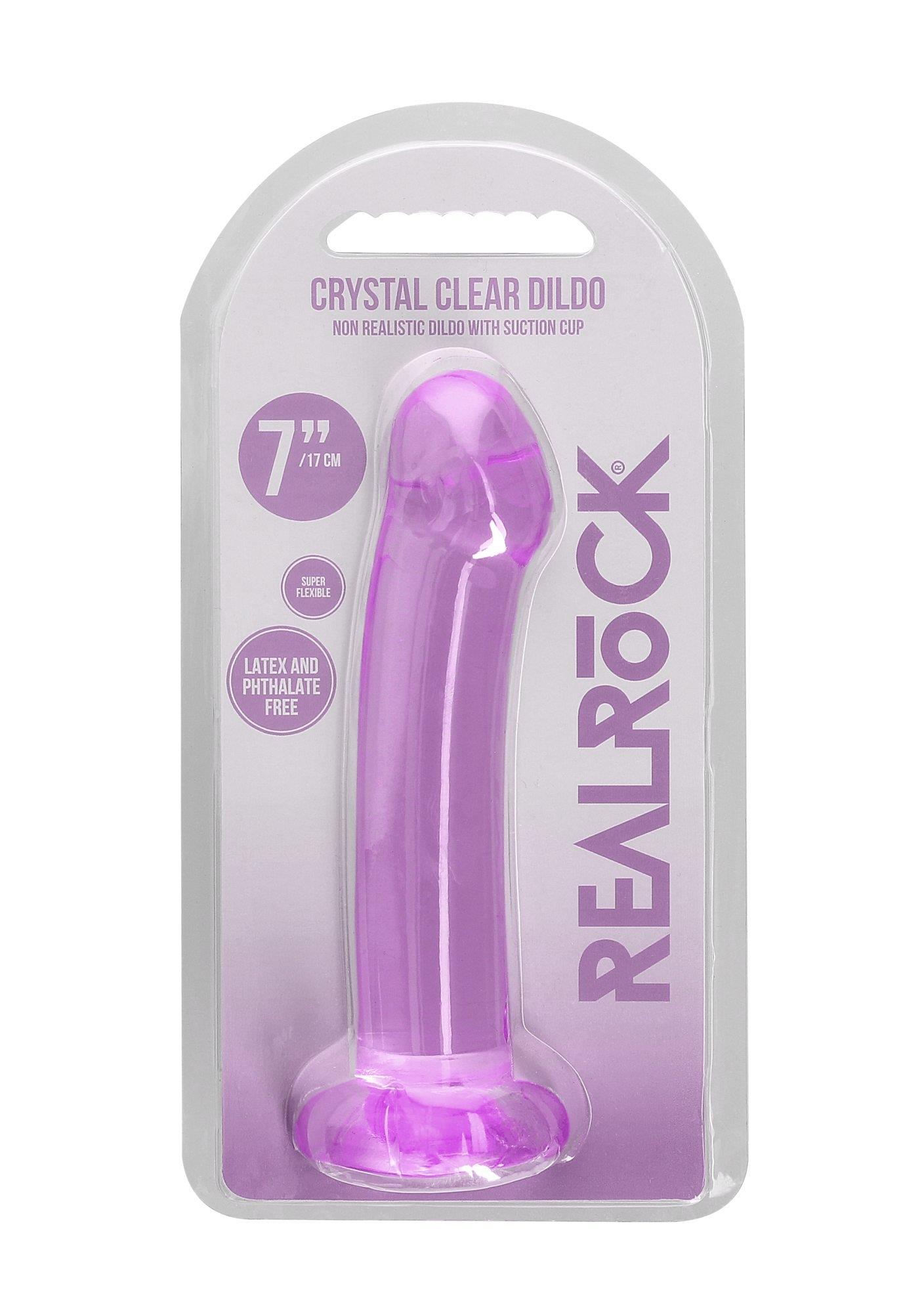 36-REA111PUR Non Realistic Dildo with Suction Cup - 6,7""""/ 17 cm - obrazek 1