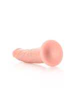 Slim Realistic Dildo with Suction Cup - 6""""/ 15,5 cm - obrazek 5