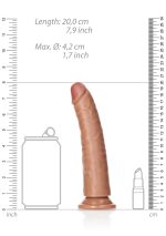 Slim Realistic Dildo with Suction Cup - 7""""/ 18 cm - obrazek 7