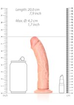 Curved Realistic Dildo with Suction Cup - 7""""/ 18 cm - obrazek 7
