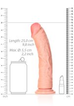 Curved Realistic Dildo with Suction Cup - 9""""/ 23 cm - obrazek 7