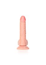 Curved Realistic Dildo Balls Suction Cup - 7""""/ 18 cm - obrazek 2