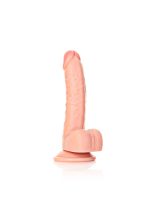 Curved Realistic Dildo Balls Suction Cup - 7""""/ 18 cm - obrazek 3