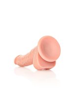 Curved Realistic Dildo Balls Suction Cup - 7""""/ 18 cm - obrazek 4