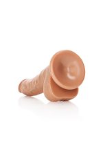 Curved Realistic Dildo Balls Suction Cup - 7""""/ 18 cm - obrazek 5