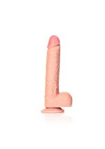 Straight Realistic Dildo Balls Suction Cup - 10""""/ 25,5 cm - obrazek 4