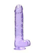 Realistic Dildo with Balls - 10""""/ 25,4 cm - obrazek 2