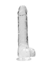 Realistic Dildo with Balls - 10""""/ 25,4 cm - obrazek 2