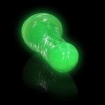 Slim Realistic Dildo with Suction Cup - Glow in the Dark - 6'' / 15,5 cm - obrazek 7