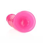 Slim Realistic Dildo with Suction Cup - Glow in the Dark - 6'' / 15,5 cm - obrazek 3
