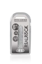 Straight Realistic Dildo with Suction Cup - 6'' / 14,5 - obrazek 2