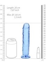 Straight Realistic Dildo with Suction Cup - 7'' / 18 - obrazek 2