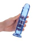 Straight Realistic Dildo with Suction Cup - 7'' / 18 - obrazek 3