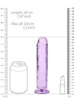 Straight Realistic Dildo with Suction Cup - 7'' / 18 - obrazek 7