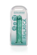 Straight Realistic Dildo with Suction Cup - 7'' / 18 - obrazek 2