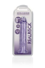 Straight Realistic Dildo with Suction Cup - 8'' / 20 - obrazek 2