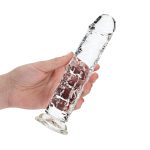Straight Realistic Dildo with Suction Cup - 8'' / 20 - obrazek 4