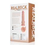 Vibrating Regular Straight Cock with Balls - 7" / 18 cm - Flesh - obrazek 3