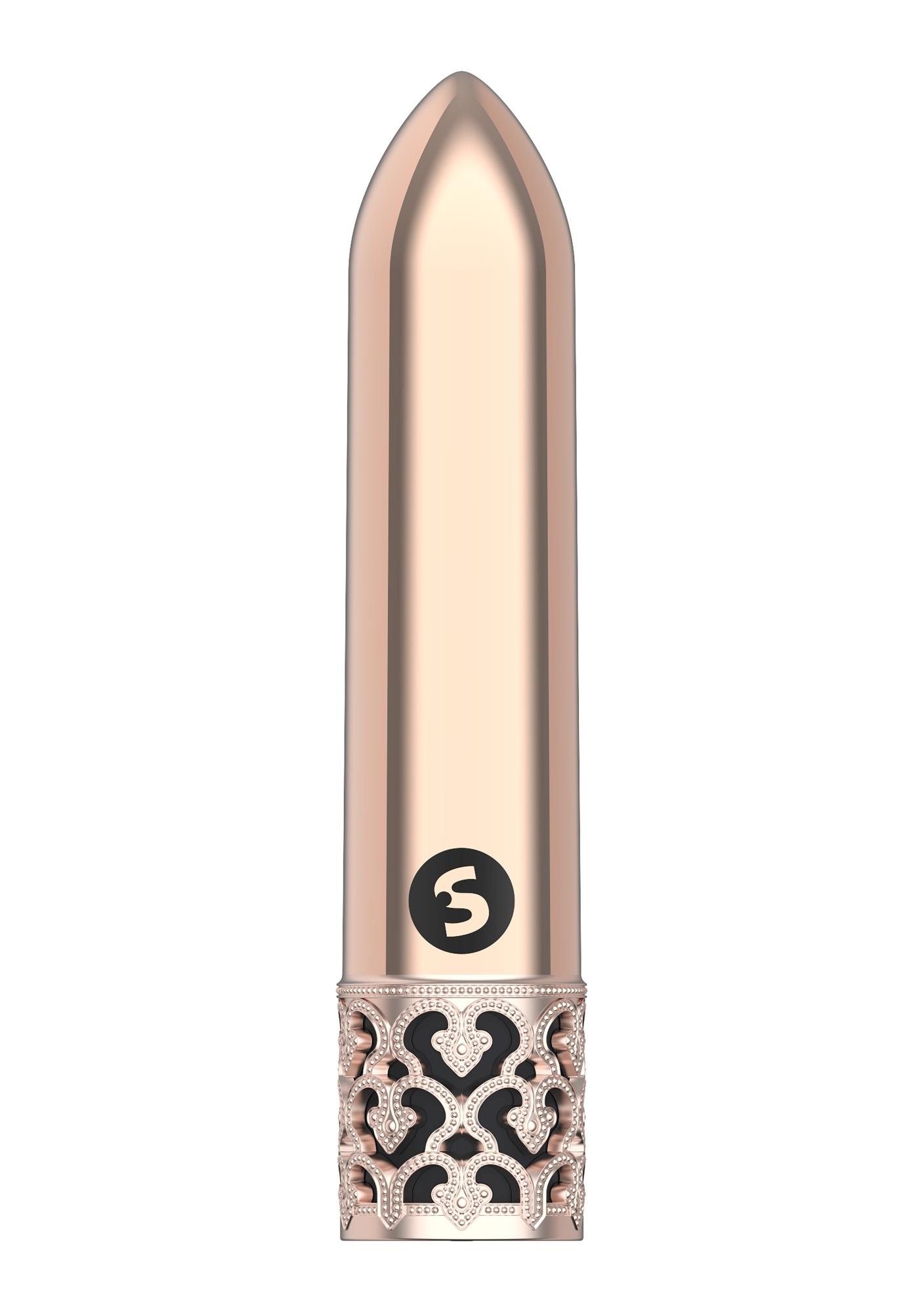 36-ROY004ROS Glitz - Rechargeable ABS Bullet - Rose Gold - obrazek 1