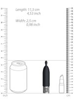 Twinkle - Rechargeable Silicone Bullet - Black - obrazek 4