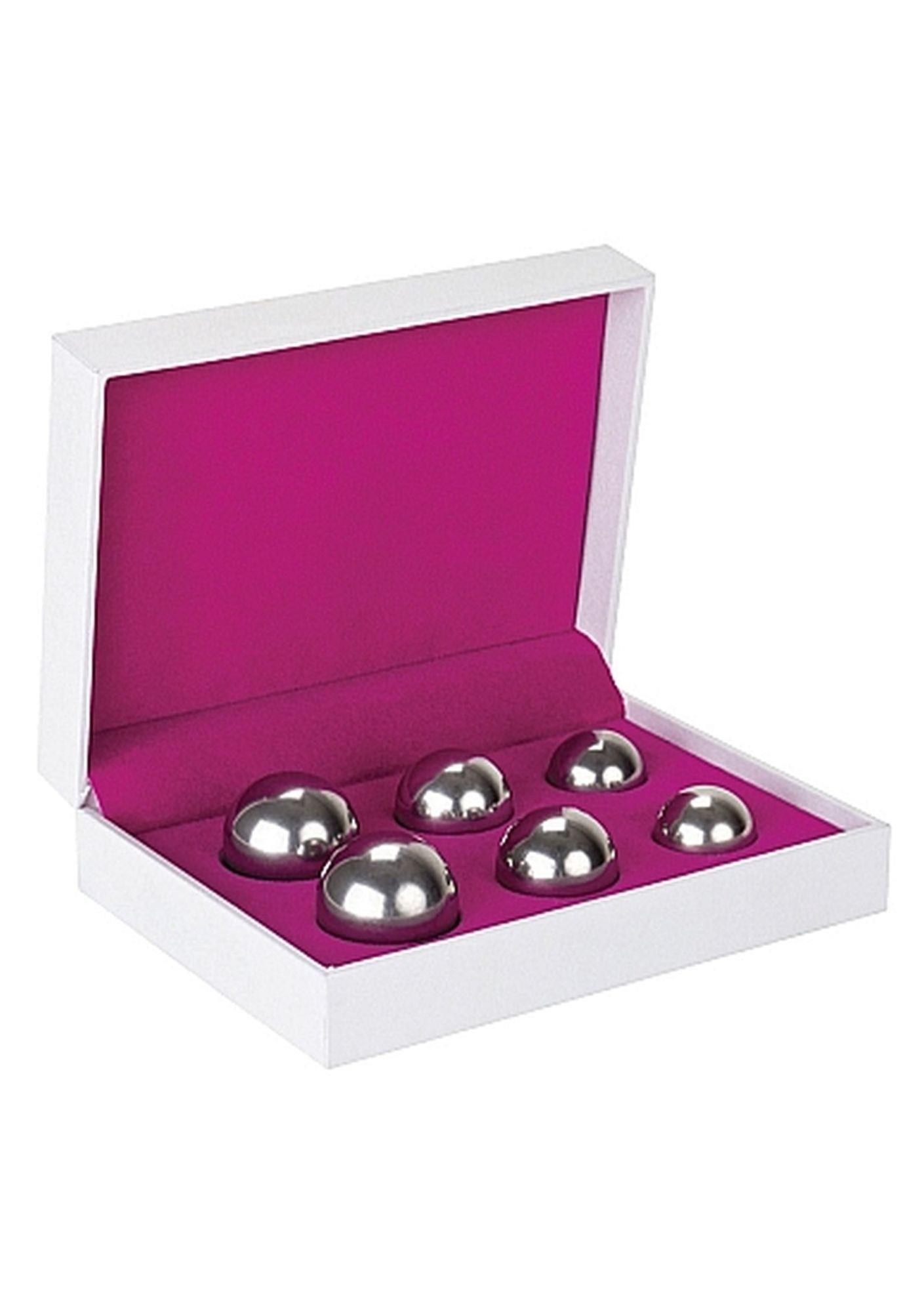 36-SHT151 Ben Wa Balls Set - Silver - obrazek 1