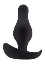 Butt Plug with Handle - Small - Black - obrazek 3