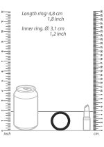 Round Cock Ring Set - Black - obrazek 6