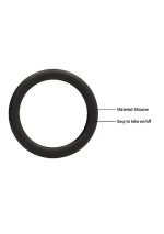 Round Cock Ring Set - Black - obrazek 9