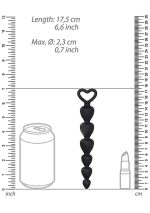 Silicone Anal Beads - Black - obrazek 3