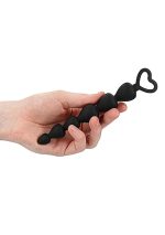 Silicone Anal Beads - Black - obrazek 4
