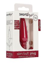 Slim Butt Plug - Red - obrazek 2
