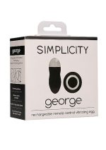 George - Rechargeable Remote Control Vibrating Egg - Black - obrazek 2