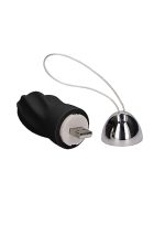 George - Rechargeable Remote Control Vibrating Egg - Black - obrazek 5
