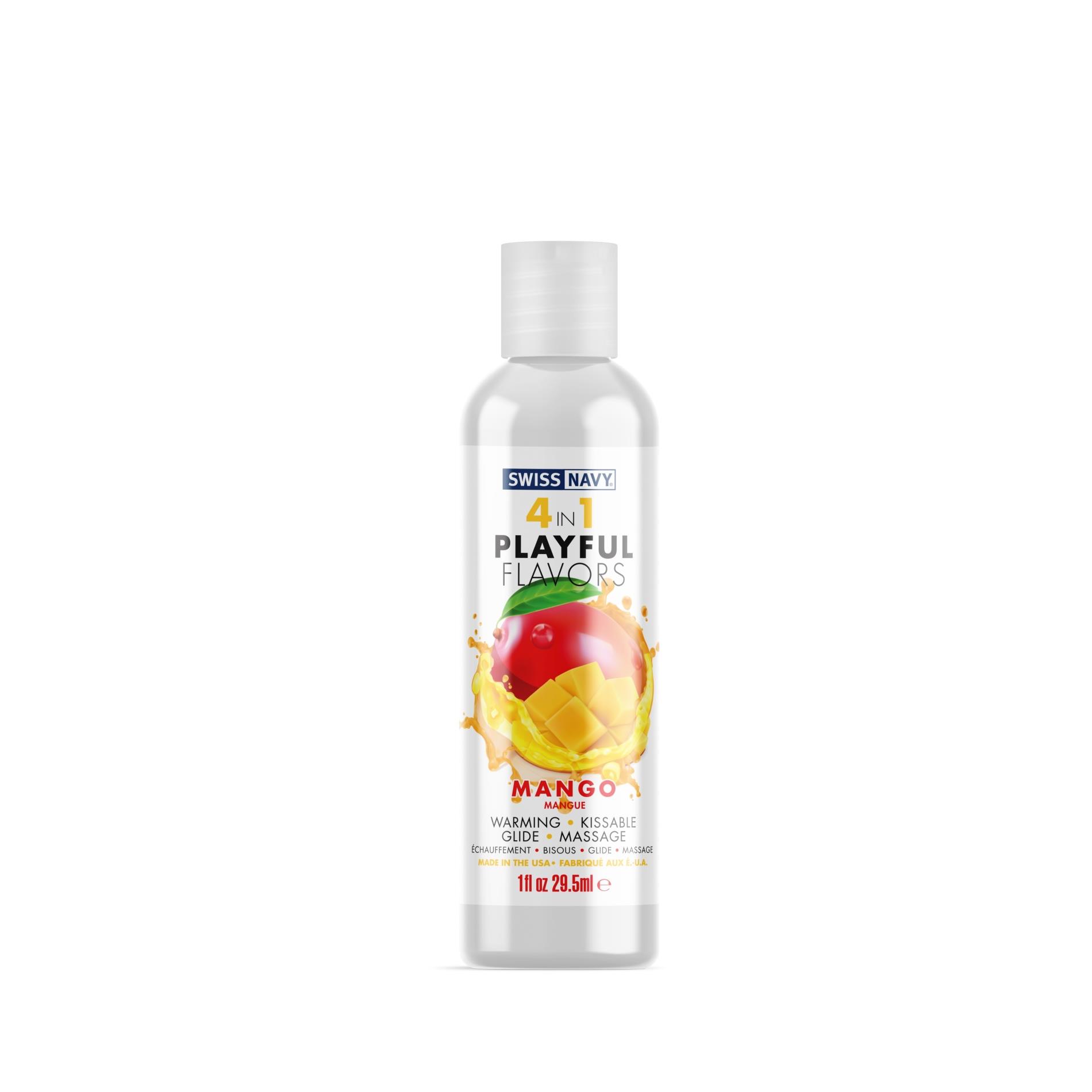 36-SN4N1FMG1 4 in 1 Lubricant with Mango Flavor - 1 fl oz / 30 ml - obrazek 1