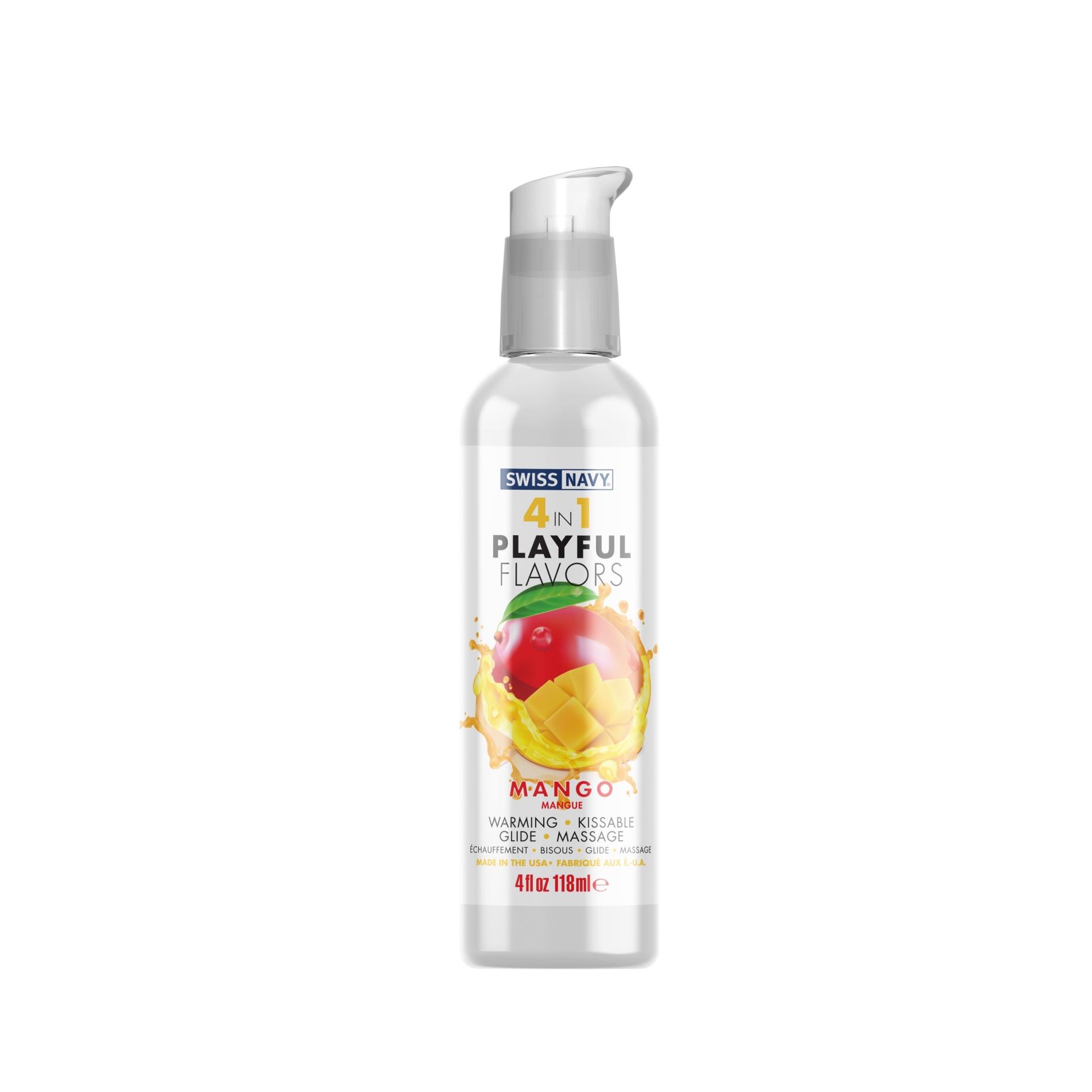 36-SN4N1FMG4 4 in 1 Lubricant with Mango Flavor - 4 fl oz / 118 ml - obrazek 1