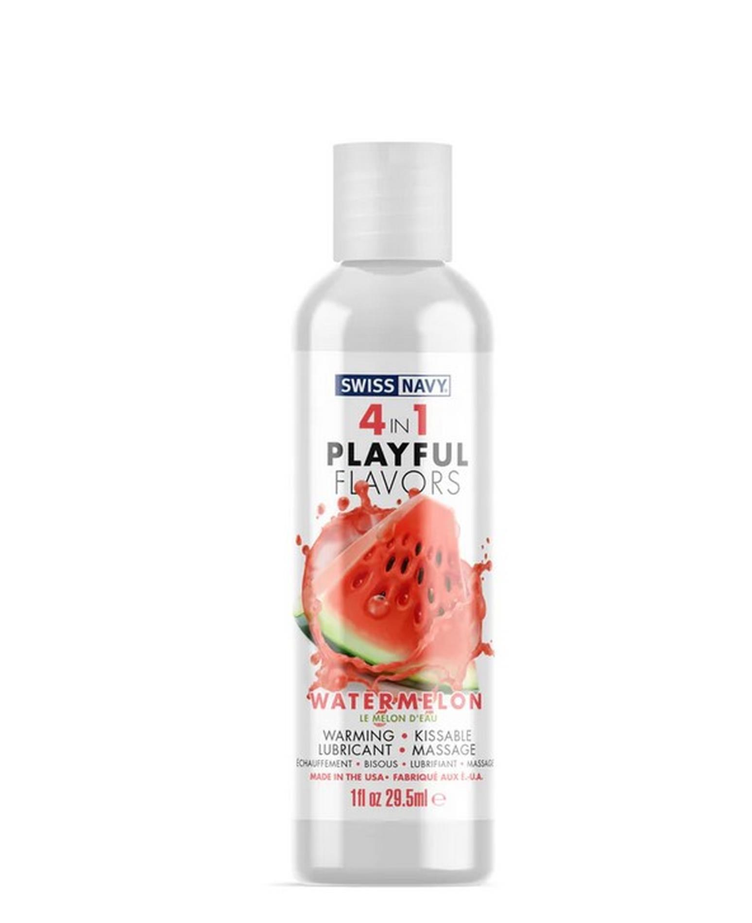 36-SN4N1FWM1_01 4 in 1 Lubricant with Watermelon Flavor - 1 fl oz / 30 ml - obrazek 1