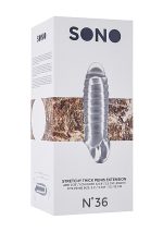 No.36 - Stretchy Thick Penis Extension - Translucent - obrazek 3