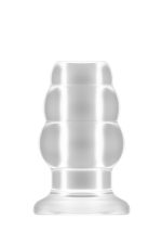 No.49 - Small Hollow Tunnel Butt Plug - 3 Inch - Translucent