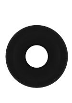 No.50 - Medium Hollow Tunnel Butt Plug - 4 Inch - Black - obrazek 2