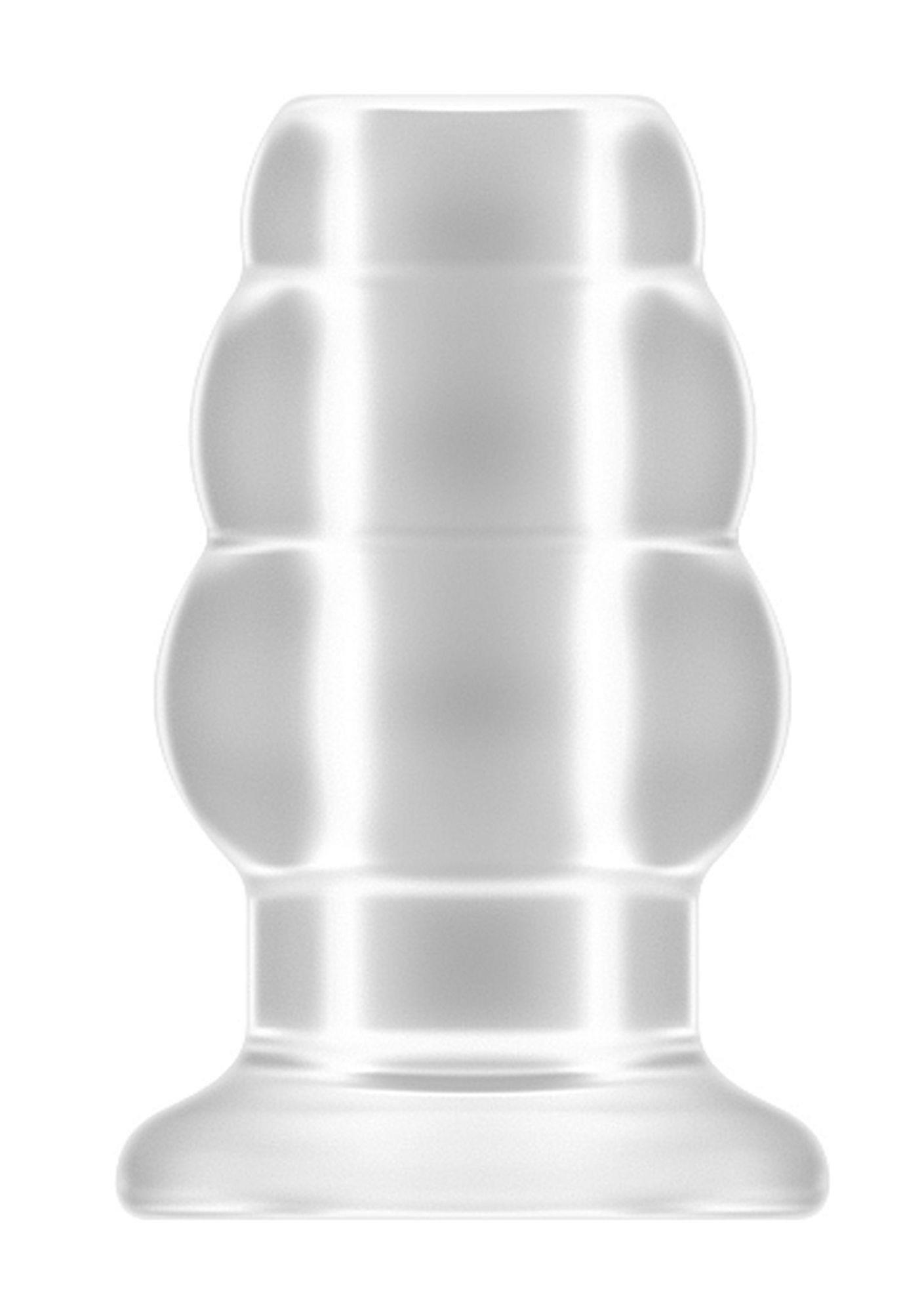 36-SON051TRA No.51 - Large Hollow Tunnel Butt Plug - 5 Inch - Translucent - obrazek 1
