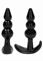 NO. 80 - 4-Piece Butt Plug Set - Black - obrazek 6
