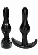 NO. 80 - 4-Piece Butt Plug Set - Black - obrazek 9