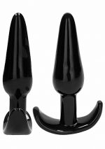 NO. 80 - 4-Piece Butt Plug Set - Black - obrazek 12
