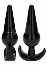 NO. 80 - 4-Piece Butt Plug Set - Black - obrazek 15