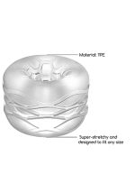 N0. 93 - Reversible Masturbator and Bumper - Transparent - obrazek 4