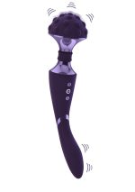 Stymulator- Shiatsu Bendable Massager Wand - Purple - obrazek 2