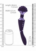Stymulator- Shiatsu Bendable Massager Wand - Purple - obrazek 5